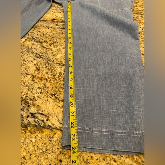 Tommy Bahama Sea Glass 100% Linen Cropped Pants Women’s Size 8 - Picture 9 of 9